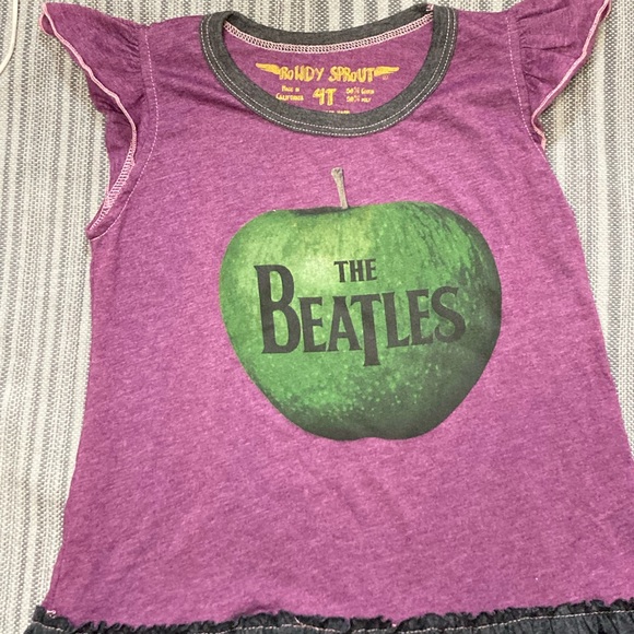 The Beatles Kids Band TShirt Dress Size 4T rowdy sprout authentic designer brand - Picture 9 of 16